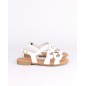Sandalias Rasas Brancas em Couro SACCHI Ref: 3401 Sandalias Rasas Brancas em Couro SACCHI Ref: 3401
