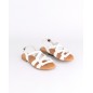 Sandalias Rasas Brancas em Couro SACCHI Ref: 3401 Sandalias Rasas Brancas em Couro SACCHI Ref: 3401
