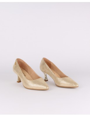 Sapatos Stiletto Dourados LAGES Ref: 3489