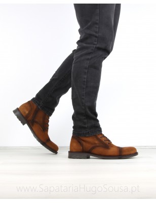 Botas Homem Camurca Camel HOLD Ref: 134