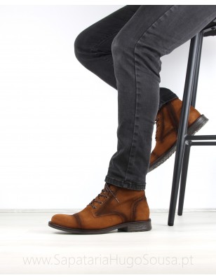 Botas Homem Camurca Camel HOLD Ref: 134