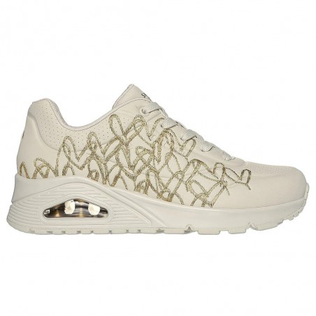 SKECHERS UNO GOLDEN HEART NATURAL GOLD Ref: 177975