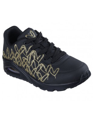 SKECHERS UNO GOLDEN HEART BLACK GOLD Ref: 177975