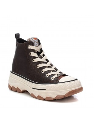 REFRESH Sapatilhas de Lona Cano Alto Bronze Ref: 172318