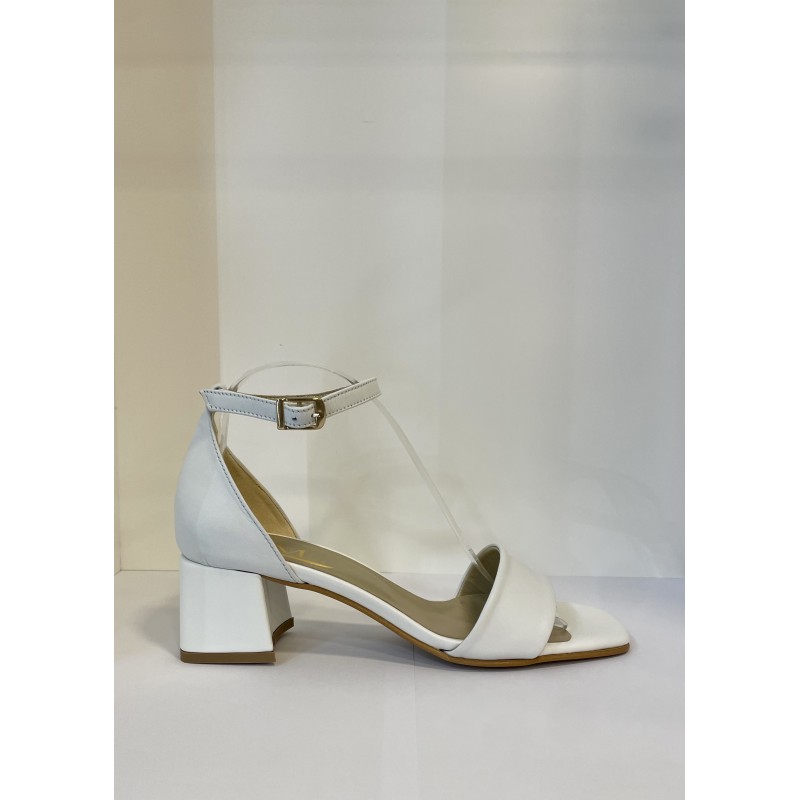 Sandalias Tacao Medio Branco Ref: 335
