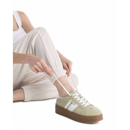 REFRESH Sapatilhas Plataforma Verde Ref: 172820V