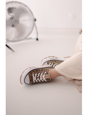 REFRESH Sapatilhas Com Plataforma Padrao Leopardo Ref:172477