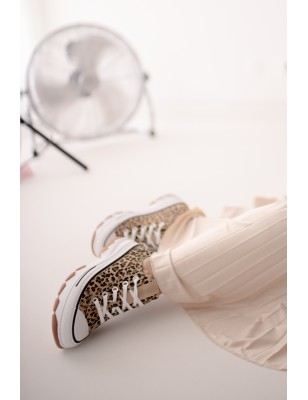 REFRESH Sapatilhas Com Plataforma Padrao Leopardo Ref:172477