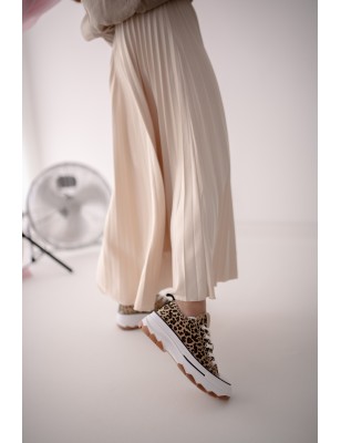 REFRESH Sapatilhas Com Plataforma Padrao Leopardo Ref:172477