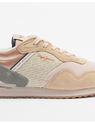 PEPE JEANS SAPATILHAS LONDON PRINT W NUDE Ref:PLS40045