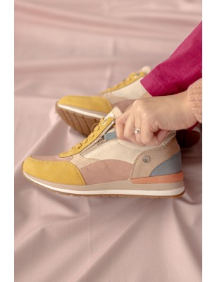 REFRESH Sapatilhas Com Fecho Bege Ref: 172630B