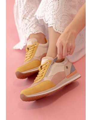 REFRESH Sapatilhas Com Fecho Bege Ref: 172630B