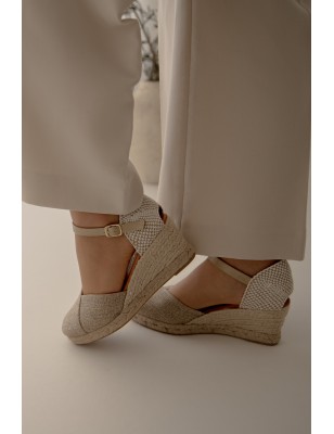 CABRERA ESMIRNA PLATINO Sapatos de Cunha Ref:89