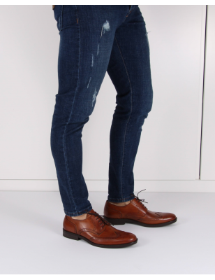 Sapato Camel Estilo Ingles Com Florao Ref:971