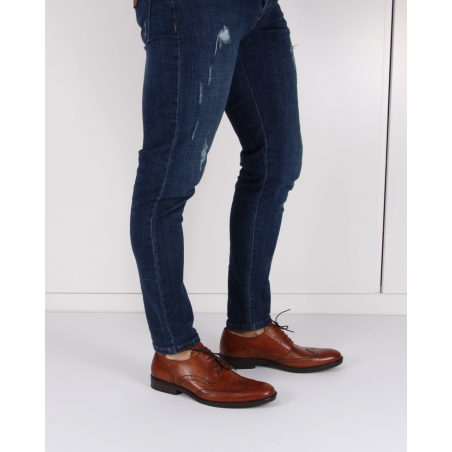 Sapato Camel Estilo Ingles Com Florao Ref:971