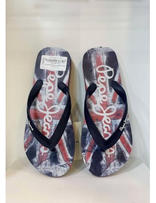 PEPE JEANS WALE BRAND NAVY Chinelos Praia Homem: Ref PMS70163