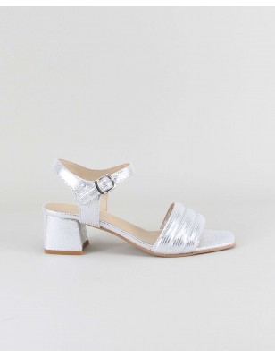 Sandalias de Cunha Media Camel em Couro Ref: 3184