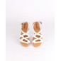 Sandalias Rasas Brancas em Couro SACCHI Ref: 3401 Sandalias Rasas Brancas em Couro SACCHI Ref: 3401