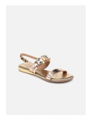 Sandalias Para Senhora Douradas Com Pedras - GIOSEPPO BALEIRA 49058