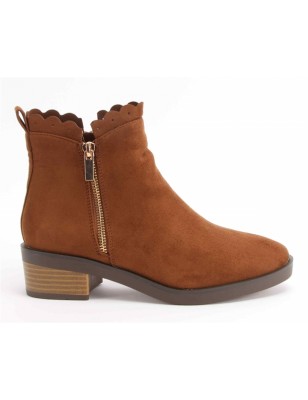 Botas Camel Com Fecho 
