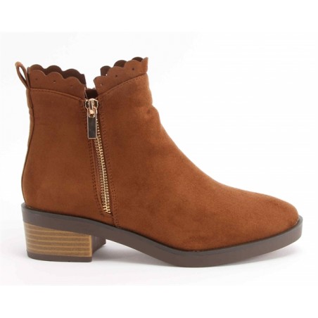 Botas Camel Com Fecho 
