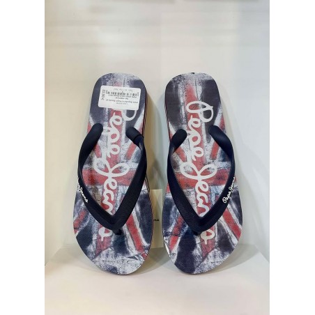 PEPE JEANS WALE BRAND NAVY Chinelos Praia Homem: Ref PMS70163