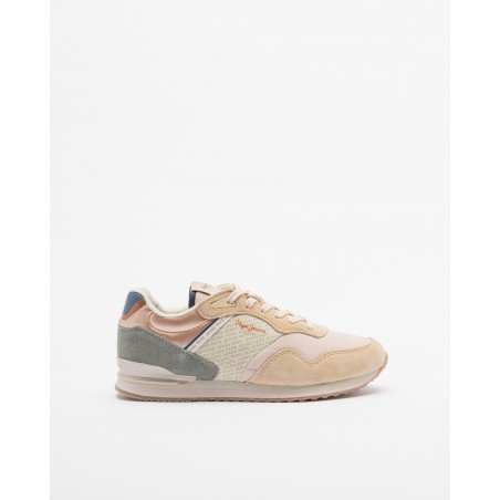 PEPE JEANS SAPATILHAS LONDON PRINT W NUDE Ref:PLS40045