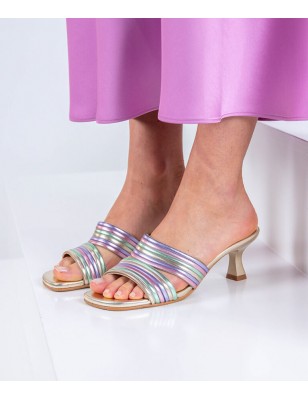 Mules Multicolor Couro SAMELLI Ref: 2448T