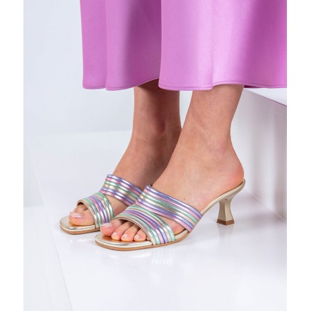 Mules Multicolor Couro SAMELLI Ref: 2448T