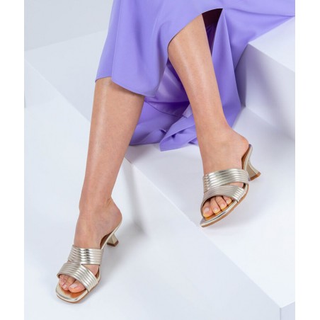 Mules Platino Couro SAMELLI Ref: 2448T