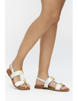 Sandalias Rasas Beges OH MY SANDALS Ref: 5329