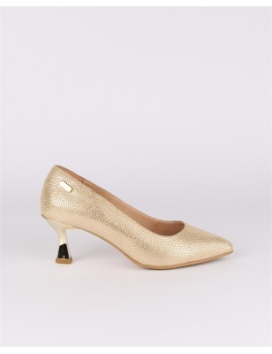 Sapatos Stiletto Dourados LAGES Ref: 3489