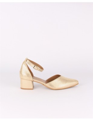 Sapatos Abertos Platina com Fivela LAGES Ref: 2212