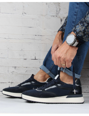 GANT RAWSSON MESH LEATHER MARINE Ref: 24637811