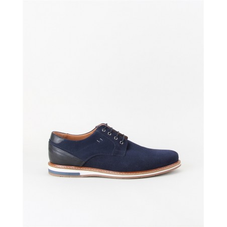 Sapatos Estilo Casual Em Camurca Azul Para Homem  Ref: 02