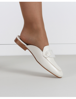 Mules Beges Em Pele Samelli Ref:6877