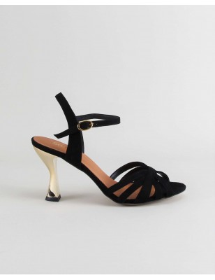 Sandalias Salto Dourado - Samelli Ref: 1769