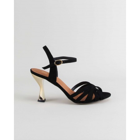 Sandalias Salto Dourado - Samelli Ref: 1769