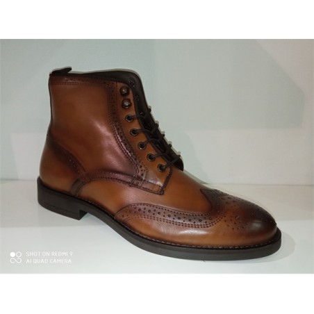 Botas Em Pele Gravada Homem - MOOD