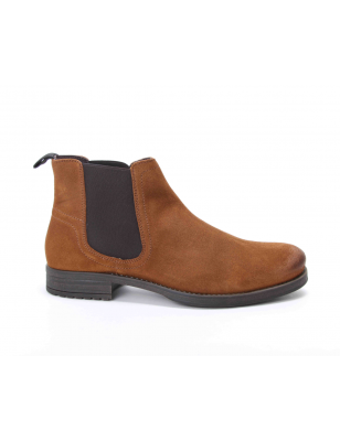 Botas Para Homem em Camurca Camel Com Elasticos Laterais - URBANFLY Ref: 8376