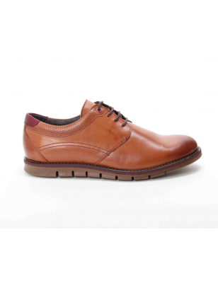 Sapatos Para Homem Em Pele Camel Estilo Casual Ref: 111975