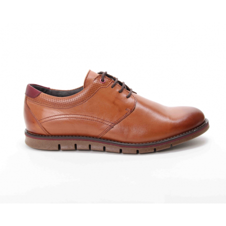 Sapatos Para Homem Em Pele Camel Estilo Casual Ref: 111975