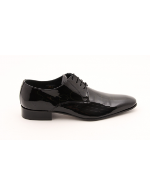 Sapato "Verniz preto - HUGO MANUEL Shoes" Em pele, sola em couro cosida a mão e palmilha pale almofadada