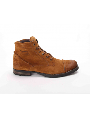 URBANFLY - Botas Em Camurca Camel Meio Cano Para Homem Ref: 6799C