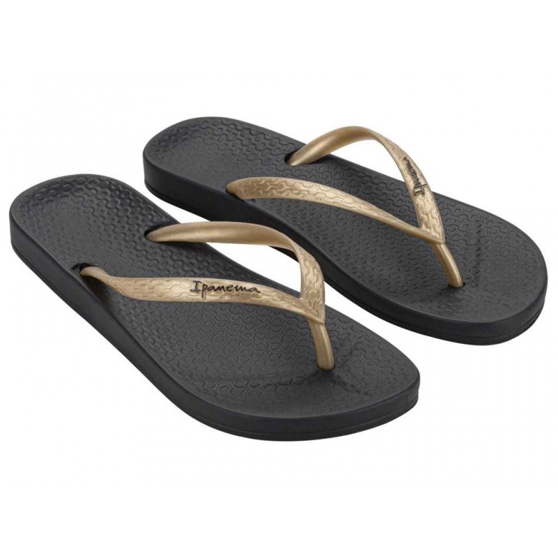 IPANEMA ANATOMICA TAN FEM PRETO/GOLD Ref: 8103PRE