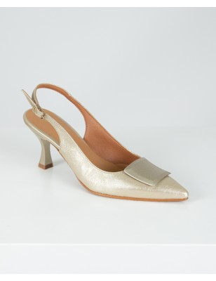 SAMELLI SAPATOS DE SENHORA COM SALTO PLATINA Ref:2619