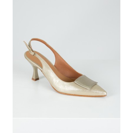 SAMELLI SAPATOS DE SENHORA COM SALTO PLATINA Ref:2619