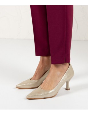 SAMELLI Sapatos Ouro Estilo Stiletto Ref: 2333O