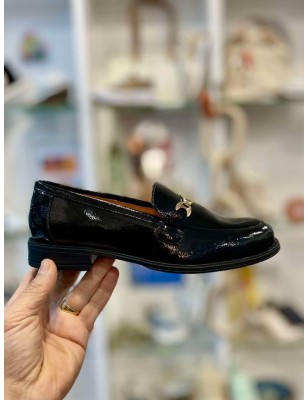 SACCHI SAPATO RASO DE SENHORA VERNIZ PRETO Ref:2510