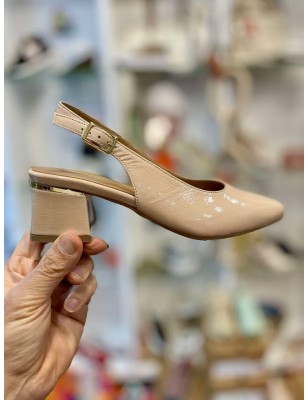 SAMELLI Sapatos Salto Medio Bege Ref:CF2986